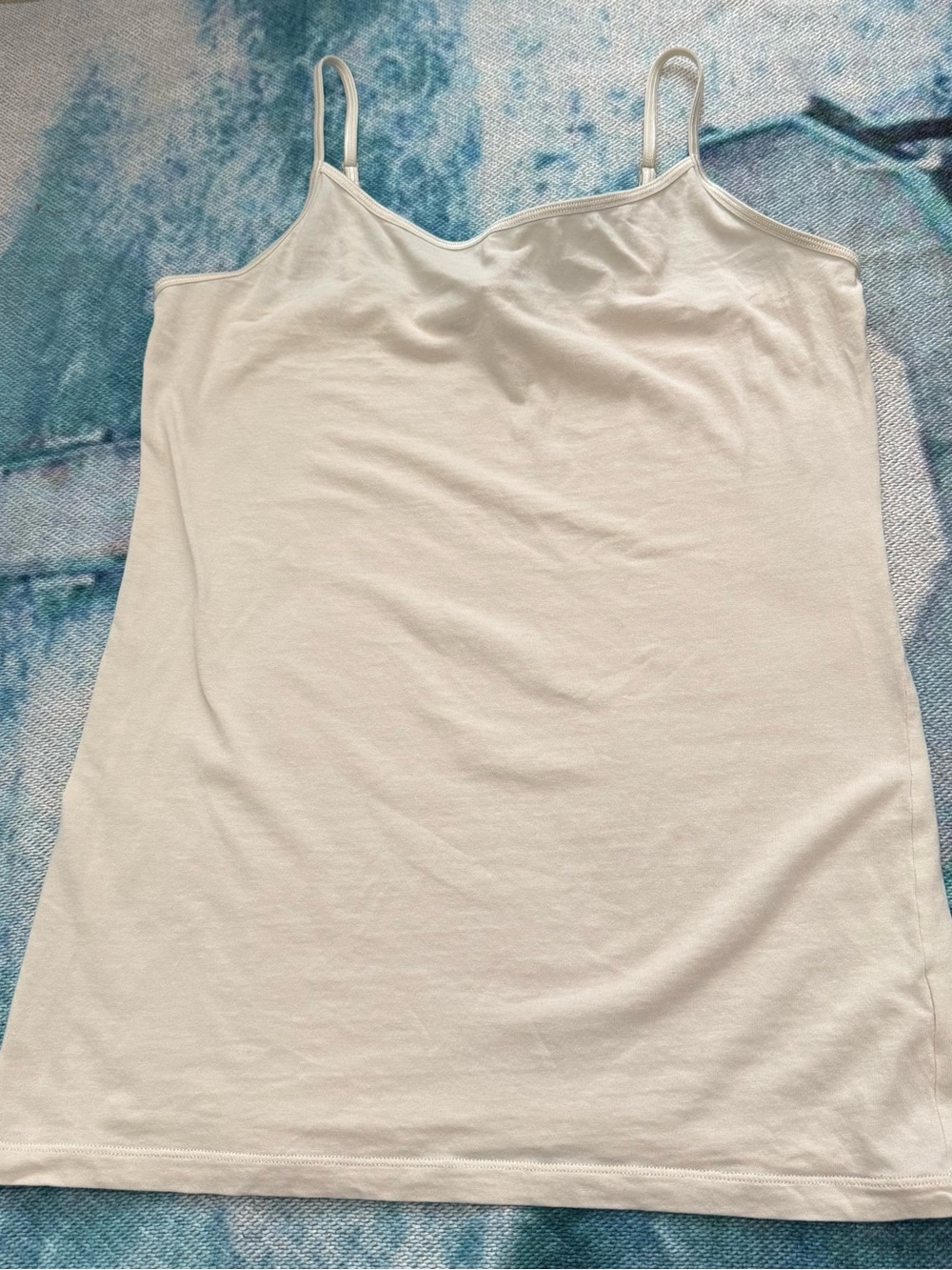 Cabi #295 Light Cream Color Cotton/Spandex Camisole Top Basic Cami Size M